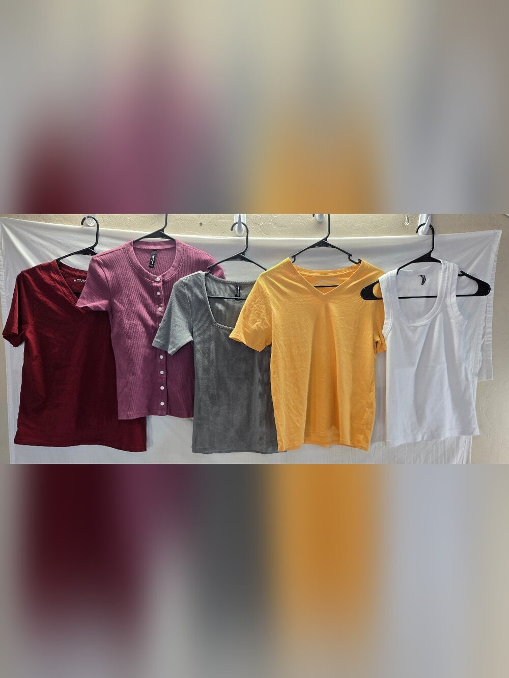 Lot of 5 American Giant Women's Size XS Short Shirts NWOT